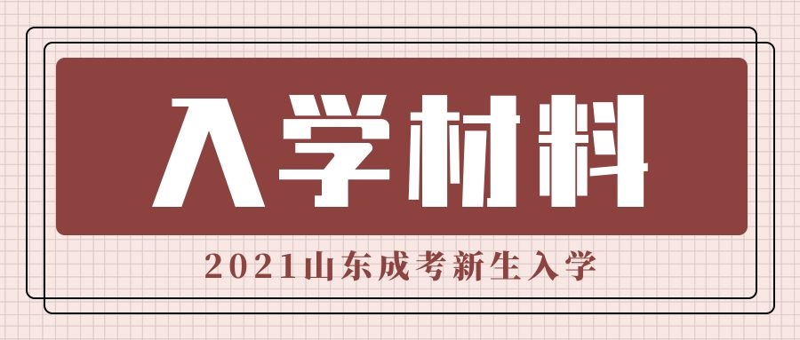 成考新生入學(xué)材料