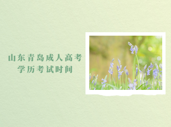山東青島成人高考學歷考試時間